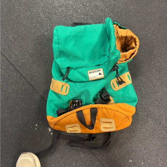 Burton Men's Backpack in Green and Orange